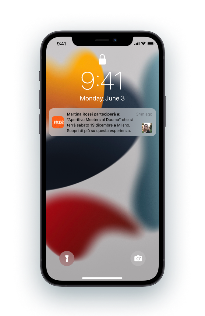 Meeters app notifiche
