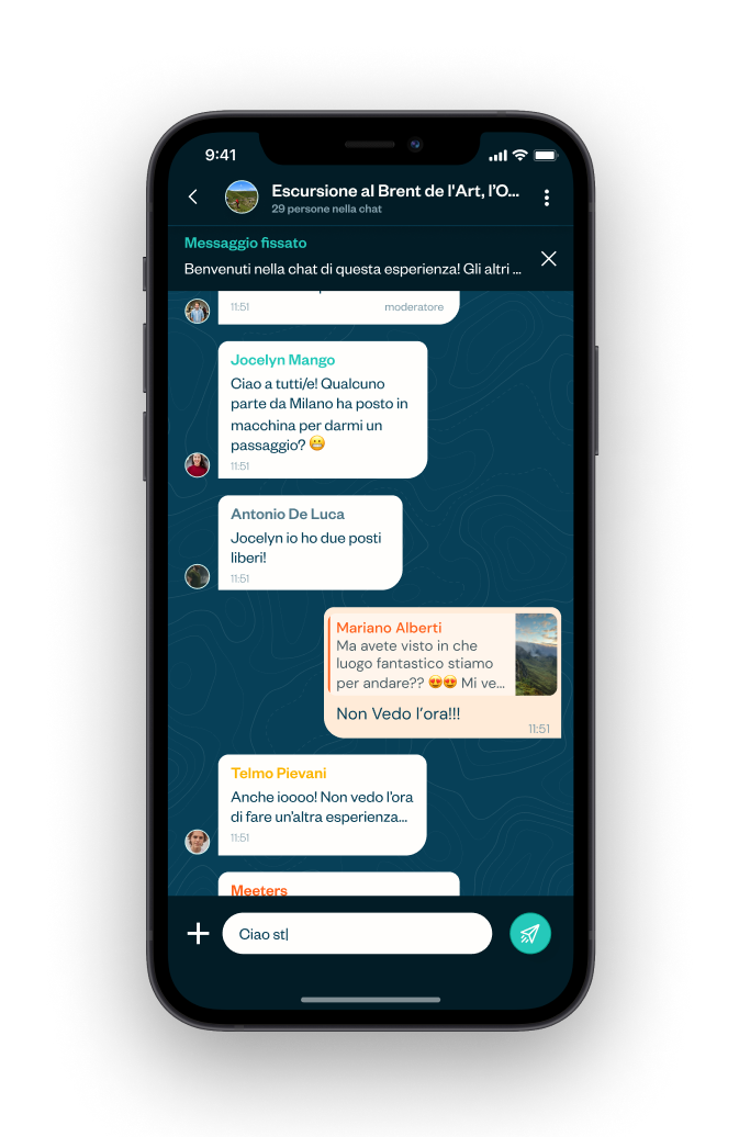 Meeters app chat