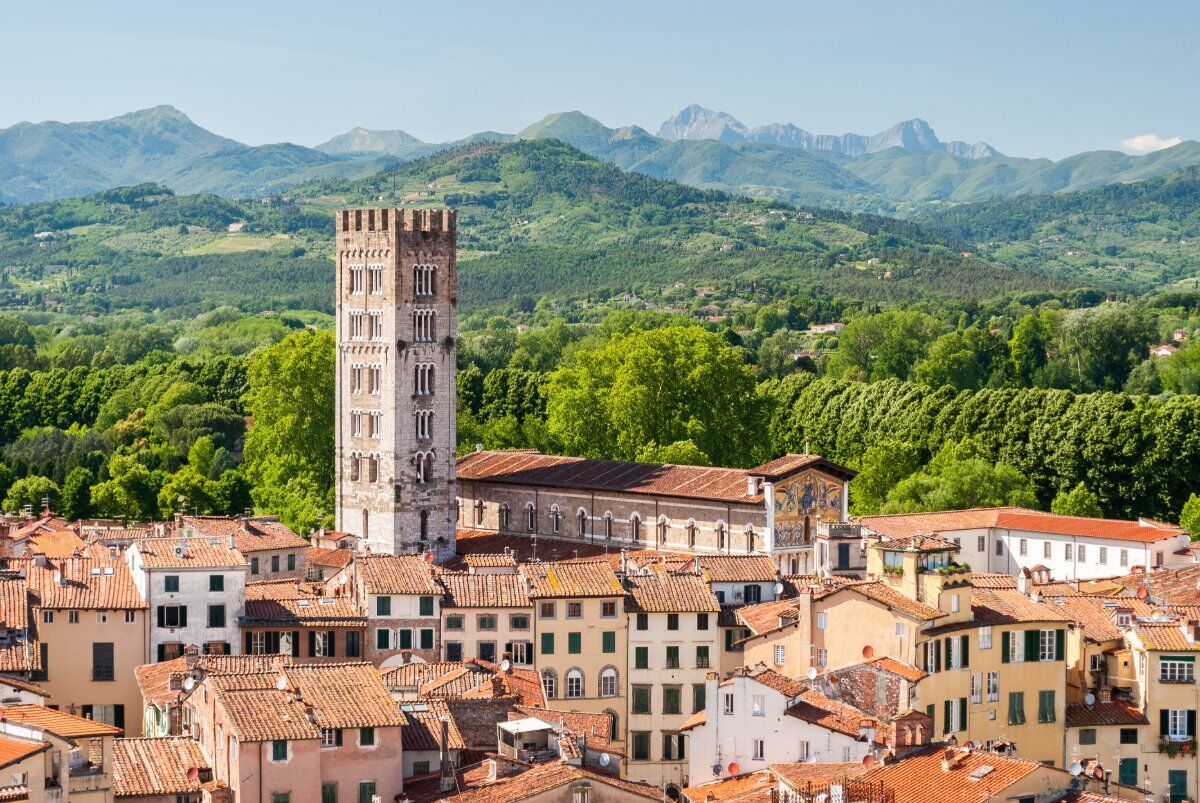 Passeggiata sulle Colline Lucchesi: Trionfo di Ville, Chiese e Vigneti DOC desktop picture