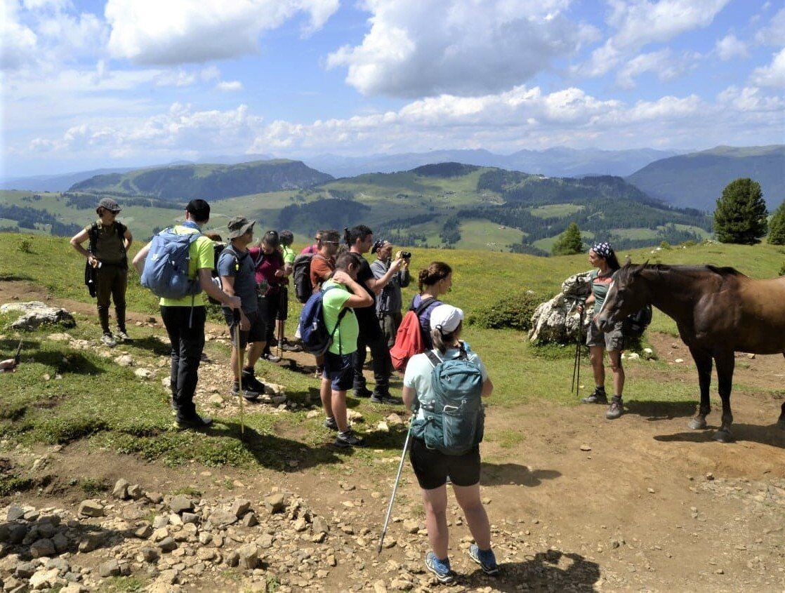 Percorso ad Anello al Passo Sella: Il Sassolungo e il Sassopiatto Percorso ad Anello al Passo Sella: Il Sassolungo e il Sassopiatto desktop picture