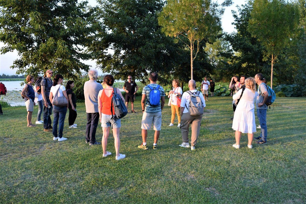 Passeggiata lungo il Lago Superiore di Mantova Passeggiata lungo il Lago Superiore di Mantova desktop picture