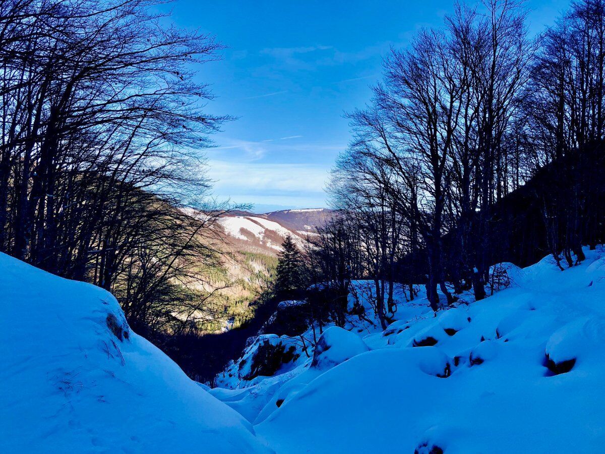 Ciaspolata al Lago Santo Parmense con discesa al tramonto Ciaspolata al Lago Santo Parmense con discesa al tramonto desktop picture