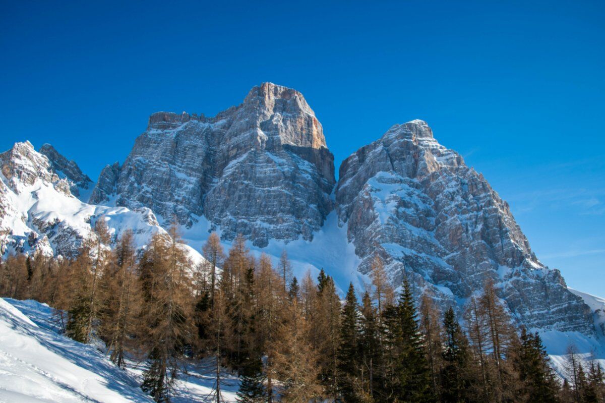 Ciaspolata panoramica: il Pelmo e le Rocchette di Prendera Ciaspolata panoramica: il Pelmo e le Rocchette di Prendera desktop picture