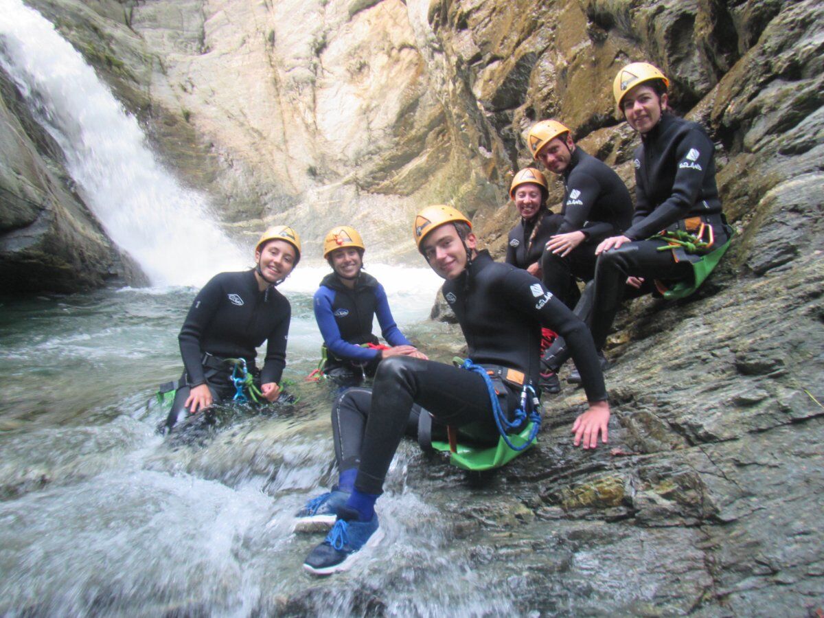 Canyoning nel Torrente Sorba alle Pendici del Monte Rosa desktop picture