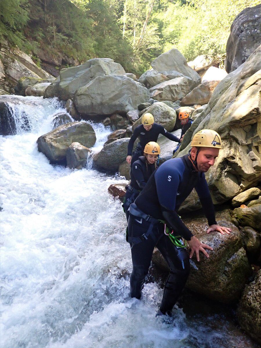 Canyoning nel Torrente Sorba alle Pendici del Monte Rosa desktop picture