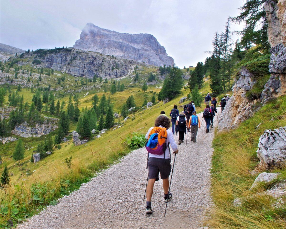 Emozionante Trekking sulle Dolomiti: Cinque Torri, Averau, Nuvolau desktop picture