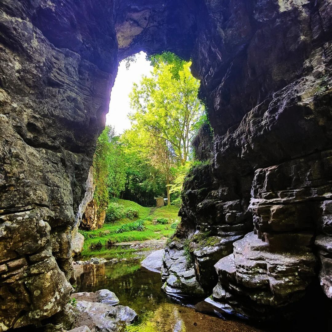Bagno di Bosco alle Grotte di Ara tra i magici colori dell’autunno desktop picture