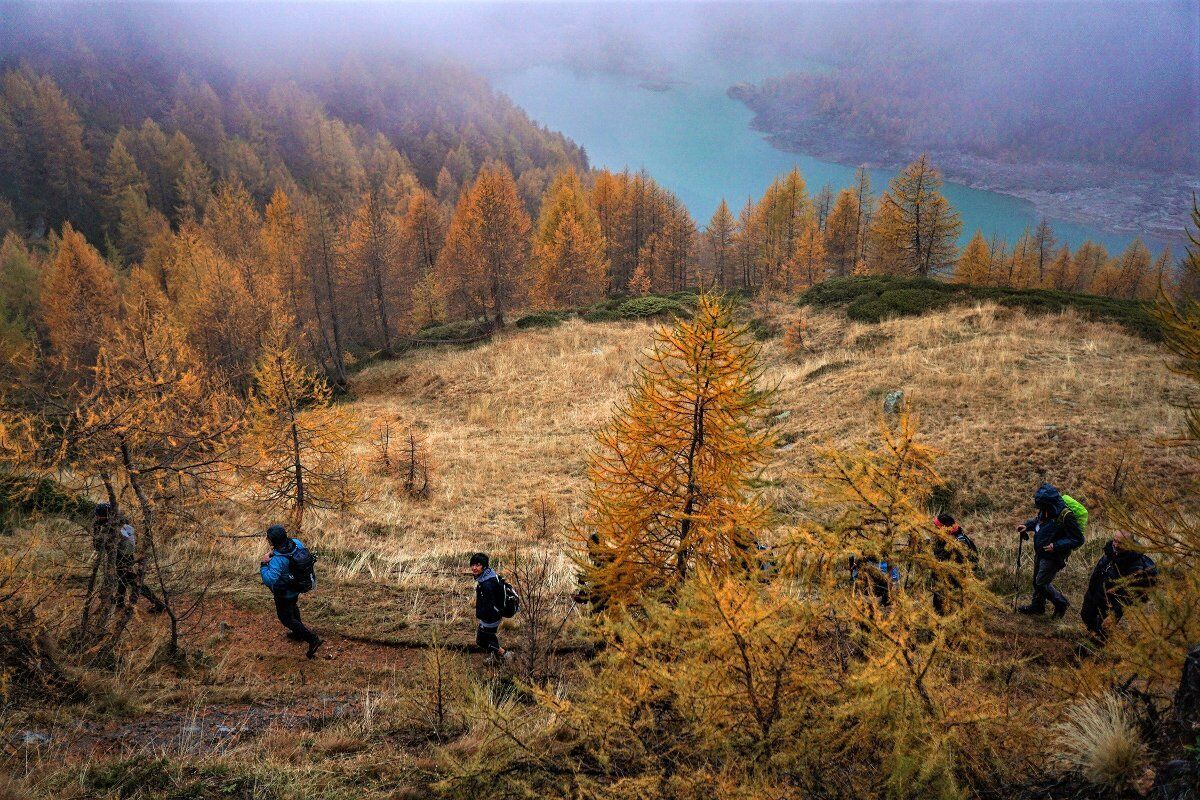 Trekking tra i colori autunnali del Lago di Devero desktop picture