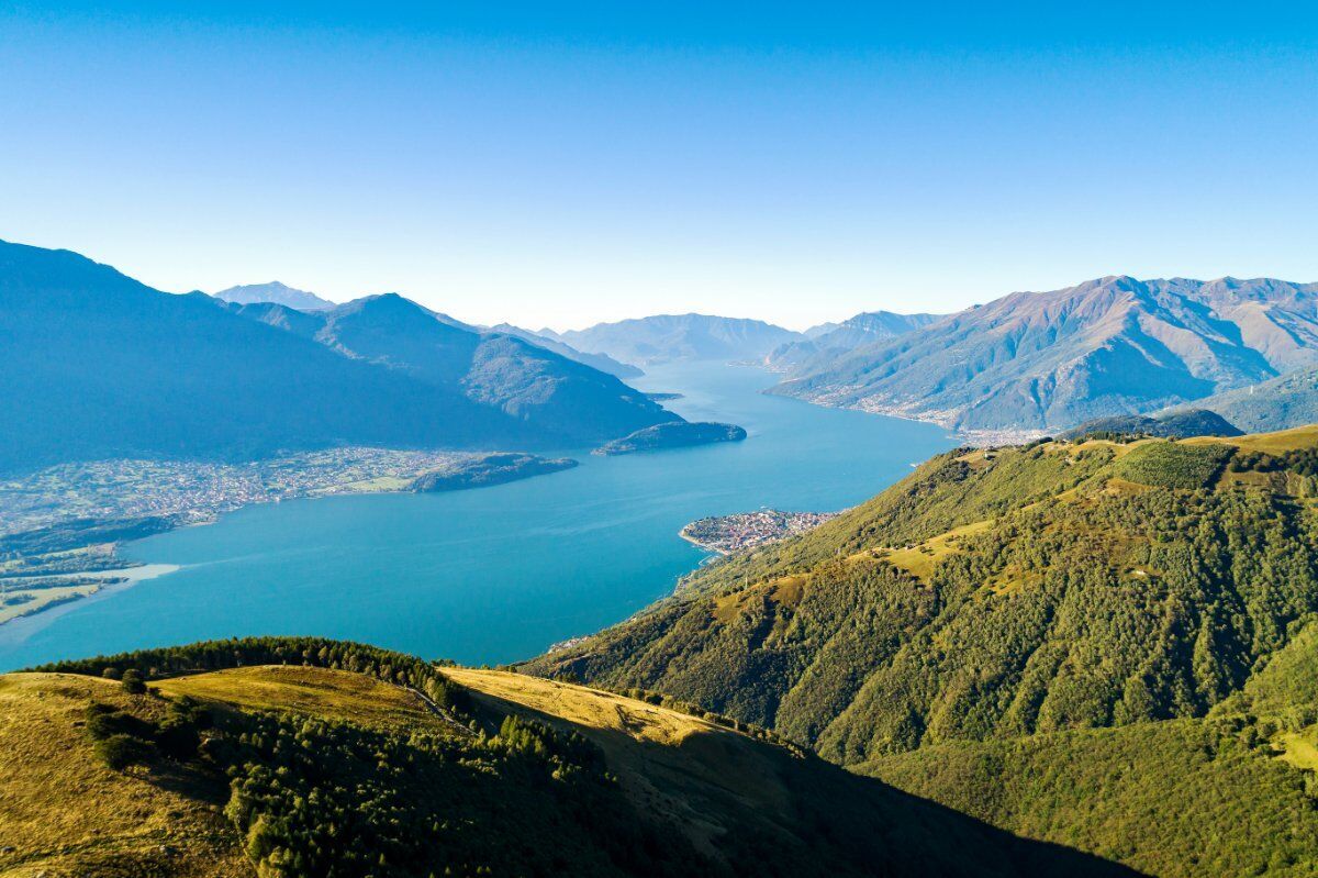 Trekking all'altalena panoramica sul lago di Como desktop picture