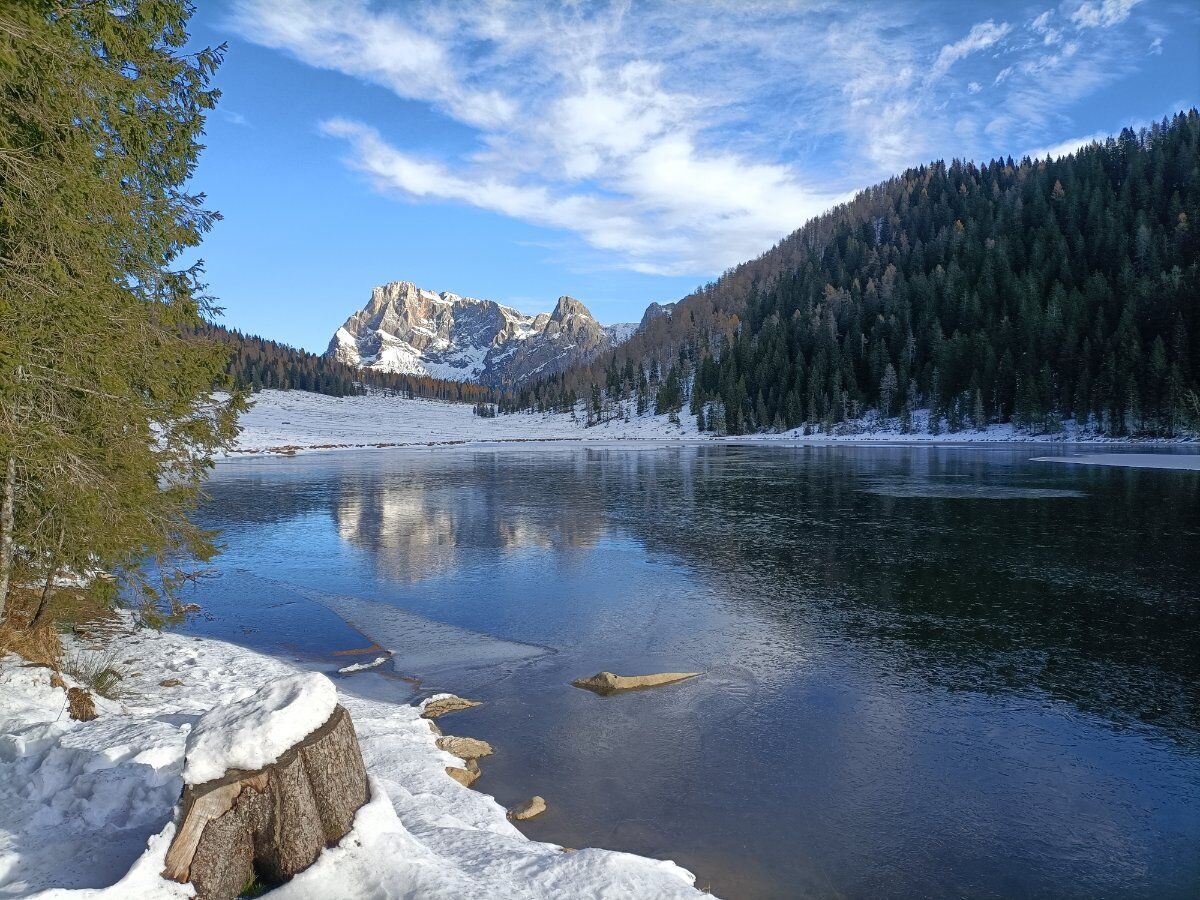 Ciaspolata da San Martino di Castrozza al Lago di Calaita Ciaspolata da San Martino di Castrozza al Lago di Calaita desktop picture