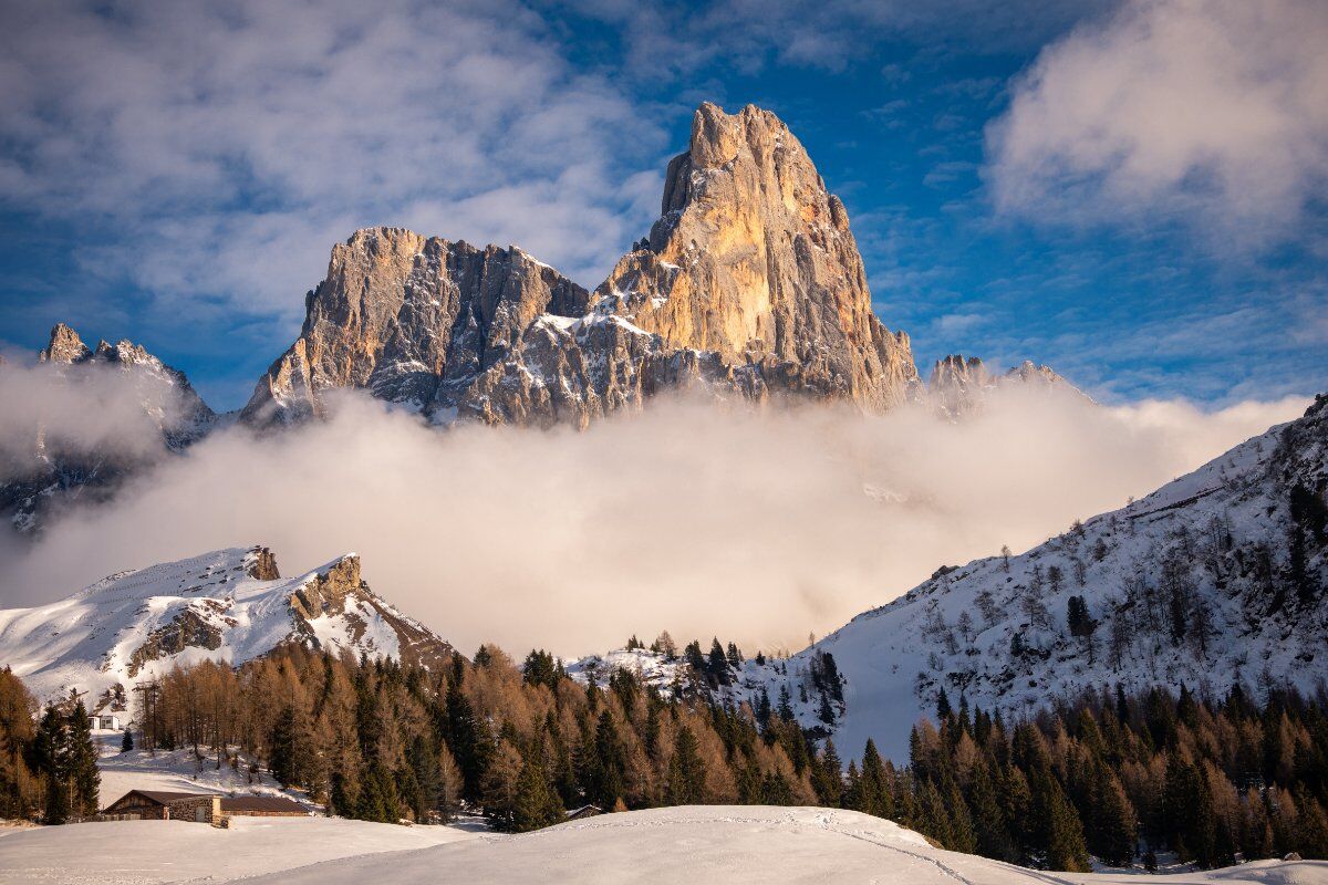 Ciaspolata da San Martino di Castrozza al Lago di Calaita desktop picture