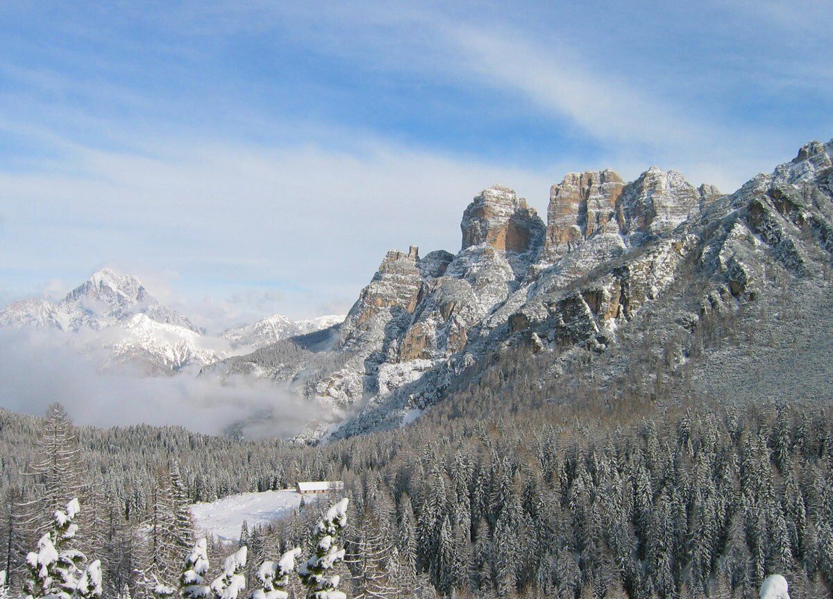 Ciaspolata in Val Pramper: da Zoldo al Parco Nazionale Dolomiti Bellunesi desktop picture