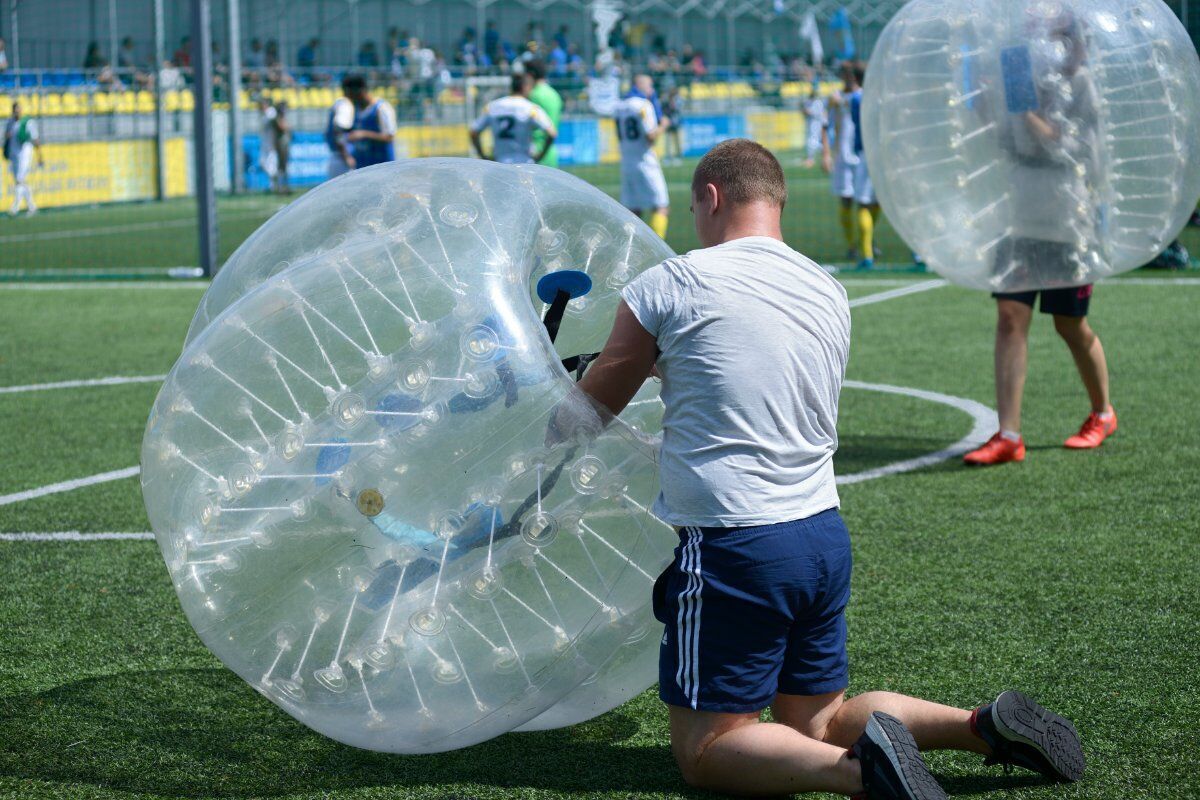 Bubble football in Val di Sole Bubble football in Val di Sole desktop picture