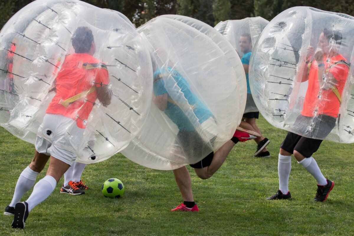 Bubble football in Val di Sole Bubble football in Val di Sole desktop picture