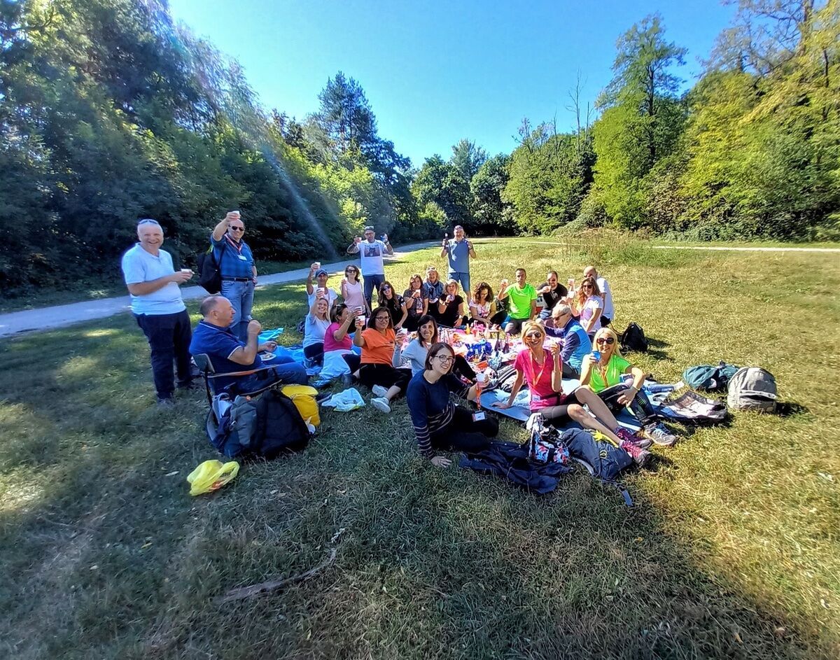 Picnic estivo nel verde di Parco Sempione a Milano desktop picture