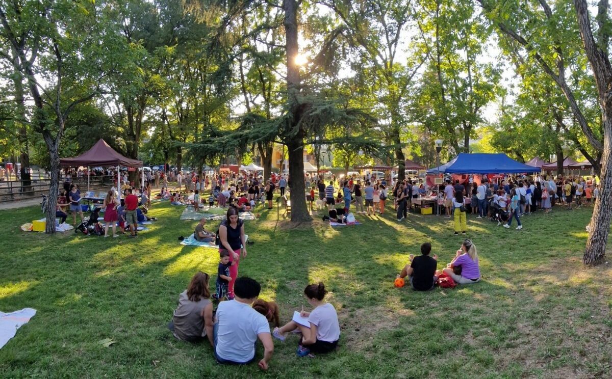 Picnic estivo nel verde del Parco delle Caprette a Reggio Emilia Picnic estivo nel verde del Parco delle Caprette a Reggio Emilia desktop picture