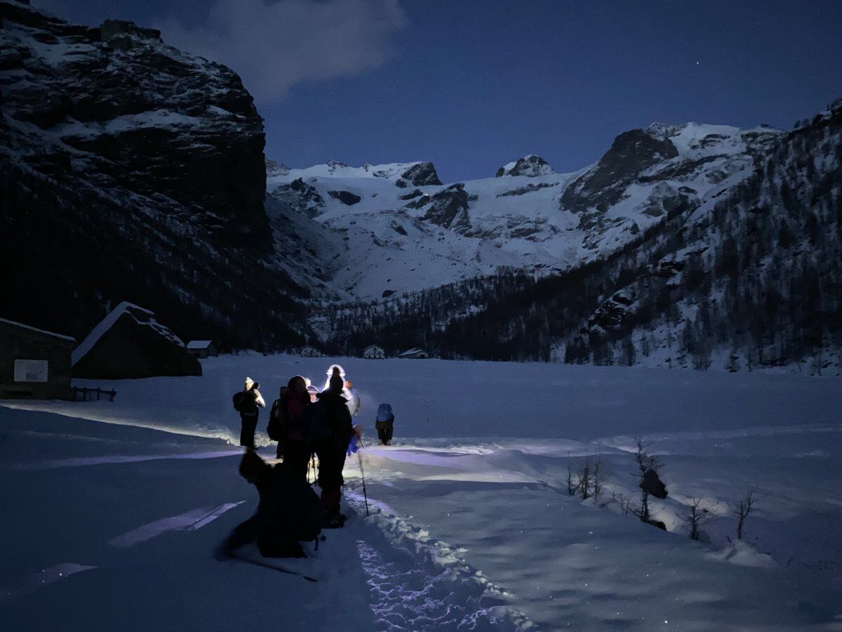Ciaspolata nottuna al chiaro di luna con cena in rifugio Ciaspolata nottuna al chiaro di luna con cena in rifugio desktop picture