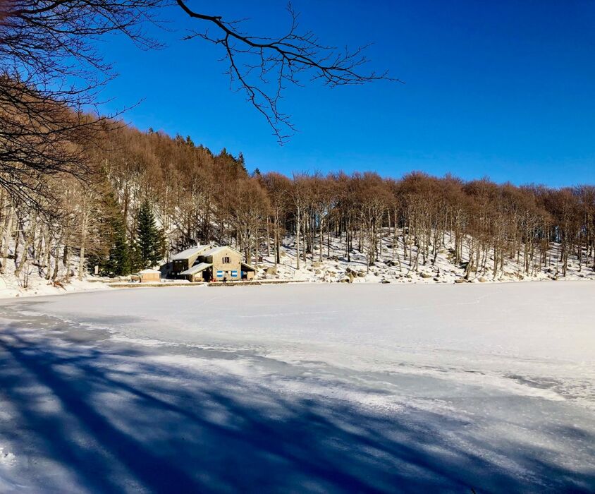 Ciaspolata al Lago Santo Parmense con discesa al tramonto Ciaspolata al Lago Santo Parmense con discesa al tramonto desktop picture