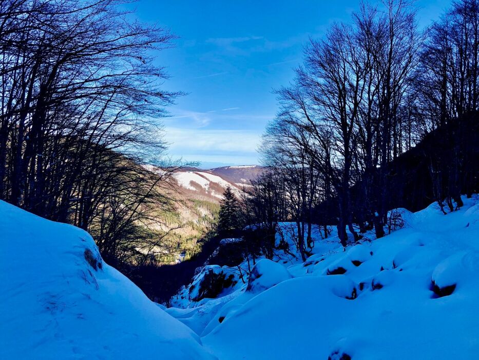 Ciaspolata al Lago Santo Parmense con discesa al tramonto Ciaspolata al Lago Santo Parmense con discesa al tramonto desktop picture