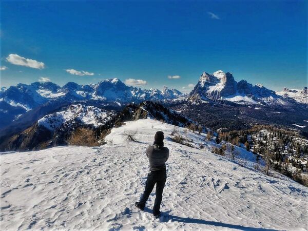 Event card Ciaspolata al Monte Rite: la terrazza panoramica sulle Dolomiti cover image