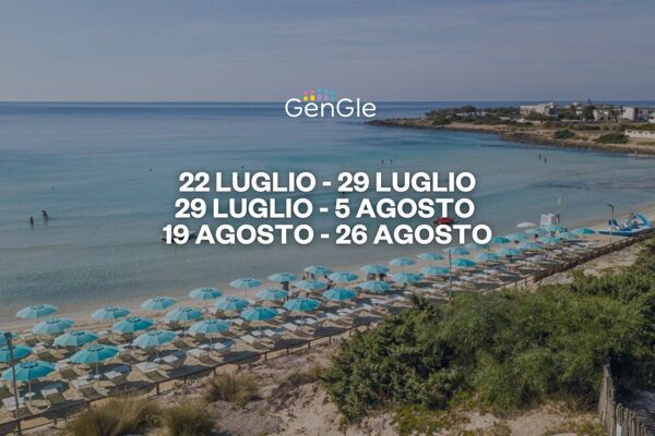 Event card Vacanza Genitori Single in Puglia in campeggio a Porto Cesareo - Casetta fino a 4 adulti e 1 bambino cover image