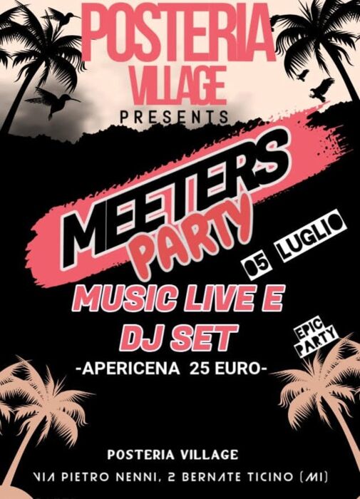 Posteria Village Party: pomeriggio, apericena e dj set Posteria Village Party: pomeriggio, apericena e dj set desktop picture